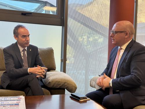 Reunio cònsols de Canillo amb consol Portugal 