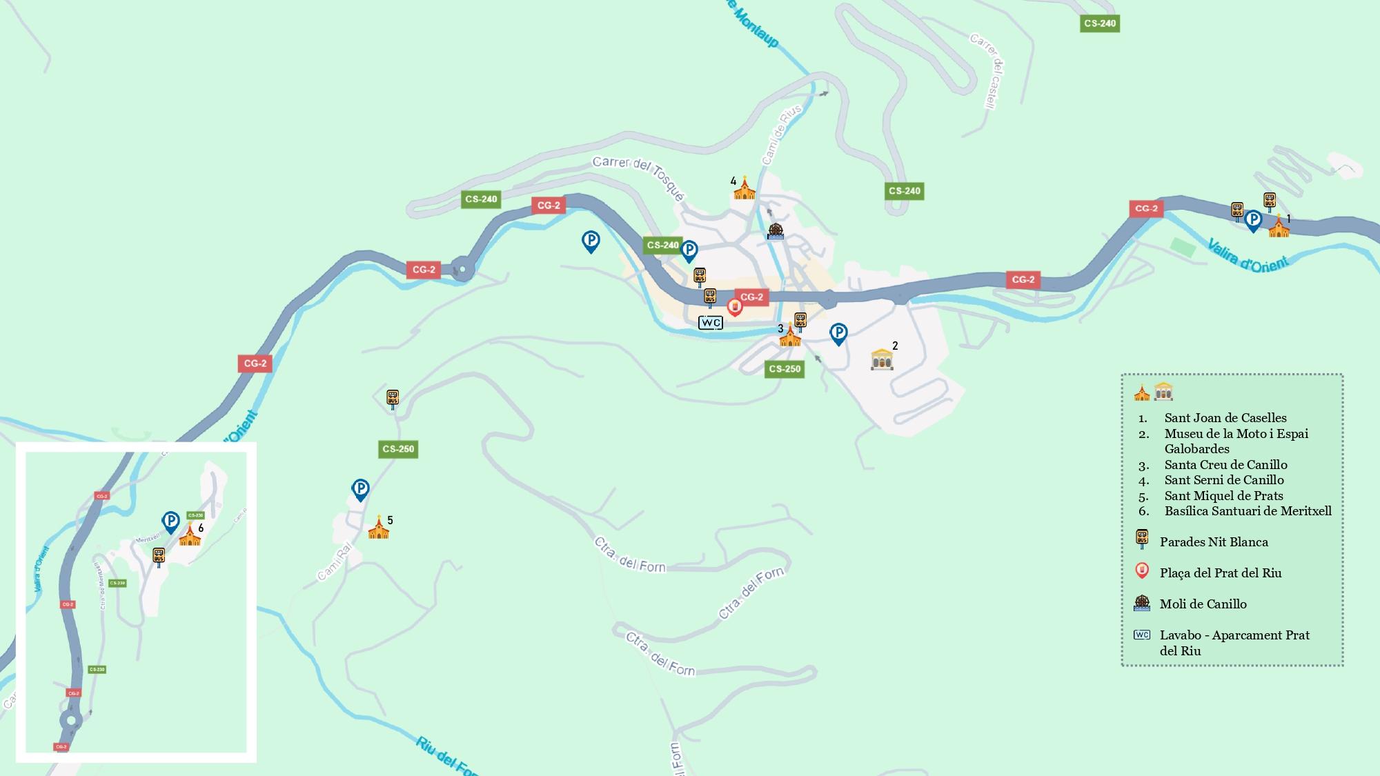mapa nit blanca dels monuments