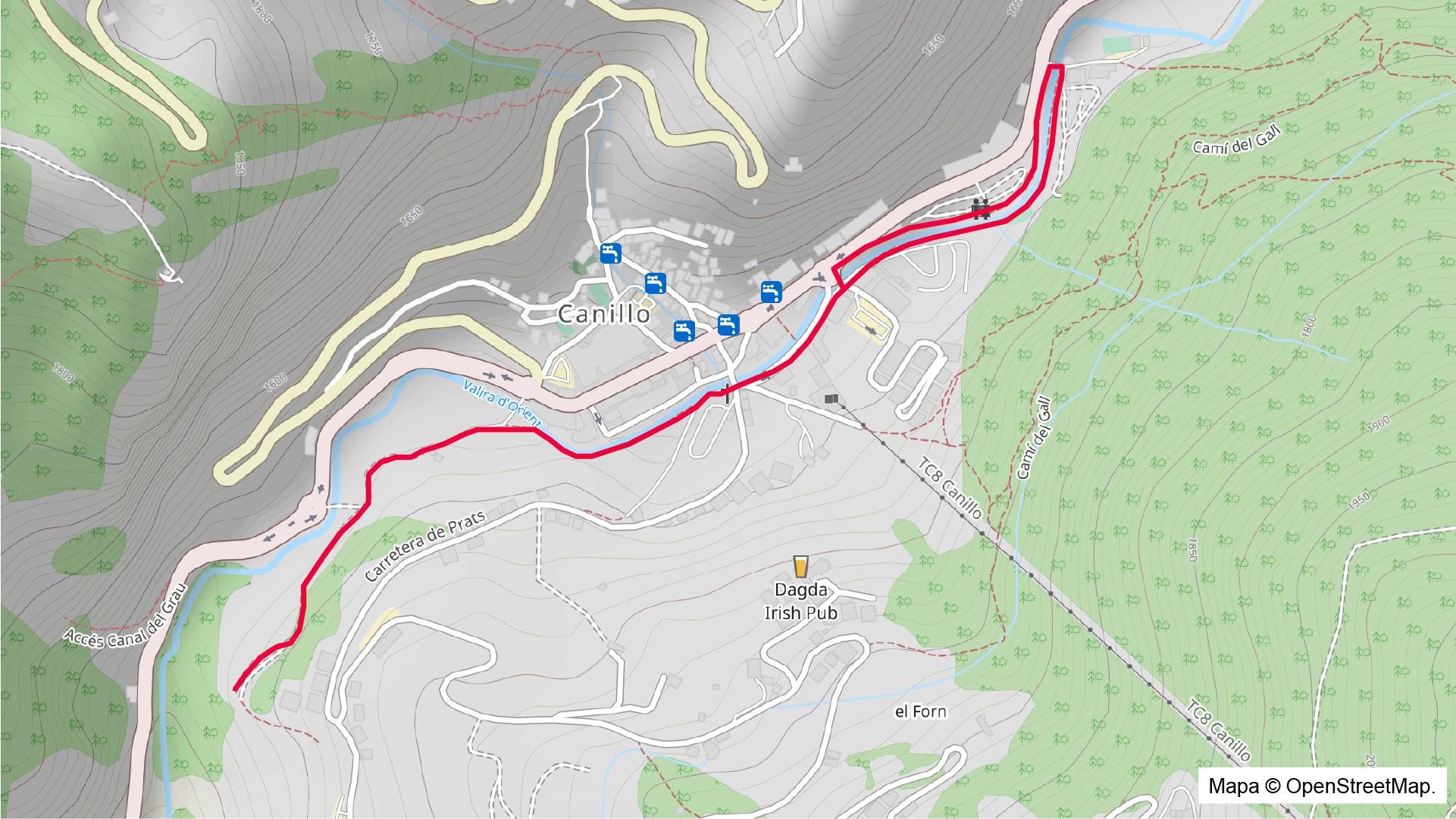 recorregut Canillo mou-te
